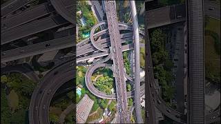 8D MAGICAL TRANSITION ROAD  CHONGQING EGONGYAN INTERCHANGE architect bridge road engineering [upl. by Kally]