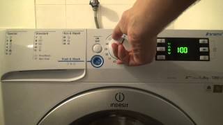 Programa Anti odor Algodão na Máquina de lavar roupa Indesit INNEX XWE 81283X WSSS [upl. by Siegler]