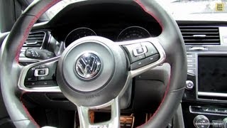 2013 Volkswagen Golf GTI Interior  2012 Paris Auto Show [upl. by Isiad]