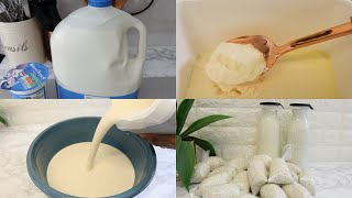 RECETTE DE YAOURT À BASE DE LAIT LIQUIDE LES MEILLEURS ASTUCES Shalou Cuisine [upl. by Hedveh]