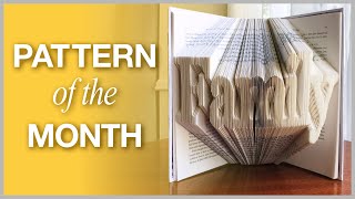 Book Folding Pattern of the Month for November Family  Thanksgiving Book Art  Holiday DIY Crafts [upl. by Ellinehc7]