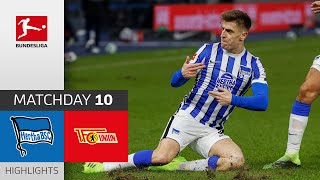 Hertha Berlin  Union Berlin  31  Highlights  Matchday 10 – Bundesliga 202021 [upl. by Carisa]