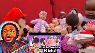 SML Movie Black Yoshis Kids REACTION sml blackyoshi jeffy supermariologan 😂👶👶🏻👶🏼👶🏾 [upl. by Isoj]