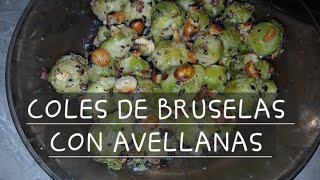 receta rápida con coles de Bruselas recetas verduras saludable [upl. by Leksehc]