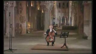 J S Bach Rostropovich plays the Sarabande from Bachs Cello Suite BWV 1007 [upl. by Eerual]