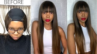 HOW TO MAKE A WIG  TOTAL COST R218  1291 [upl. by Belldame]