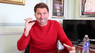 EDDIE HEARN RAW  ON USYKBELLEW MAYWEATHER FIGHT PACQUIAO MEETING JOSHUA WHYTECHISORA BROOK [upl. by Faus]