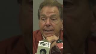 Nick Saban schools Auburn Reporter after 2023 Iron Bowl cfbnews [upl. by Sofie]