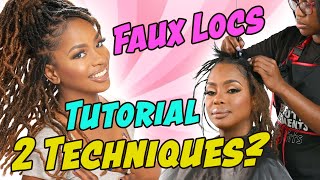 2 Techniques quotUSED BY THE PROSquot To Make Individual Crochet Style FAUX LOCS  TUTORIAL fauxlocs [upl. by Enilegna498]