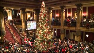 WATCH The lighting of the Christmas tree at the Jefferson Hotel [upl. by Neelahtak]