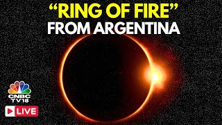 Solar Eclipse LIVE Annular Solar Eclipse Visible in Argentina  Santa Cruz  Eclipse 2024  N18G [upl. by Dieterich465]