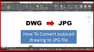 Convert autocad drawing to jpg image [upl. by Ogata]