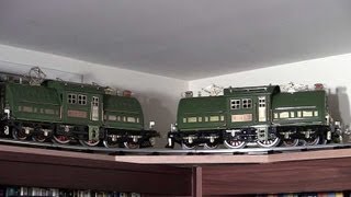 MTHLionel Standard Gauge State Set with DoubleHeaded 381E Electric Locomotives in True HD 1080p [upl. by Areis]