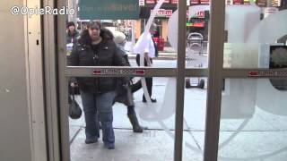 Crazy Woman terrified of Automatic Door  OpieRadio and McFallen [upl. by Roots]