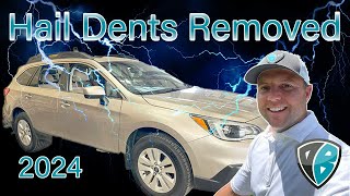 Hail Dents Removed 2024 Paintless Dent Repair  Dent Baron Raleigh NC [upl. by Dinah]