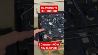 DC HOUSE IS ECOWORTHY Cheapest 48v batteries on Amazon LiFePO4 lithium diy rv offgrid solar [upl. by Welcy]