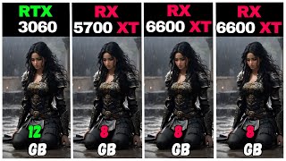 RTX 3060 VS RX 5700 XT VS RX 7600 VS RX 6600 XT  Comparing average fps In 16 Popular Games [upl. by Senga263]