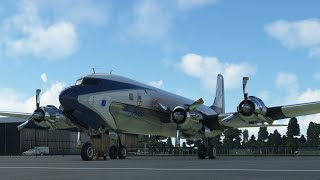 First look in a long time at the PMDG Douglas DC6 in Microsoft Flight Simulator [upl. by Washburn528]