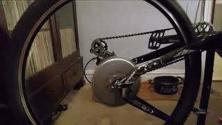 Converting the 29 inch shwinn 80 CC mountain bike motor build with artist Todis Fly [upl. by Karil770]