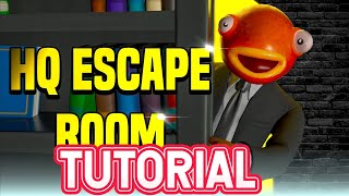 HQ ESCAPE ROOM 🔒 FORTNITE TUTORIAL 875805710480 [upl. by Yniattirb]