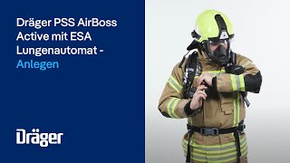 Dräger PSS AirBoss Active mit ESALungenautomat Anlegen [upl. by Thurman]