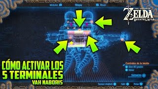 COMO ACTIVAR LOS 5 TERMINALES VAH NABORIS  LEGEND OF ZELDA BREATH OF THE WILD [upl. by Yordan]