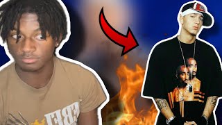 HE DISSED HIM SO GOOD I WAS SPEECHLESS Eminem  Quitter REACTION [upl. by Yenmor]