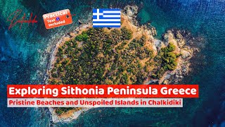 Chalkidiki Sithonia aerial Beaches and Unspoiled Islands [upl. by Selassie463]