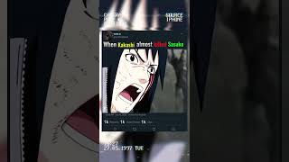 「 WHEN KAKASHI ALMOST KILLED SASUKE 」naruto kakashi sasuke anime shorts subscribe [upl. by Shue373]