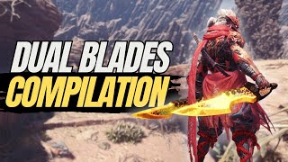 Dual Blades Compilation  Monster Hunter World Iceborne quotA Thousand Cutsquot [upl. by Kamila369]