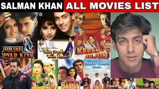 Salman Khan 19882024  All Movies Name ListSalman Khan Filmographysalman khan movies name [upl. by Imorej]