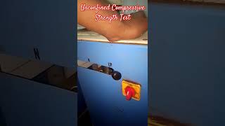 Unconfined Compressive Strength Test of Soil CivilEngineering [upl. by Tompkins468]