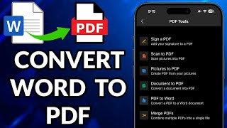 How To Convert Word To PDF In Mobile [upl. by Buderus]