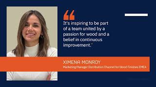 Sikkens Wood Coatings  People Spotlight Ximena Monroy [upl. by Eisor649]