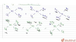 Write all the geometrical isomers of PtNH3BrClpy and how many of these will [upl. by Margret1]