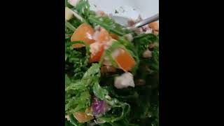 Salad na Pako fern  w red egg so delicious 🤤food shorts shortsviral shortvideo [upl. by Alrich]