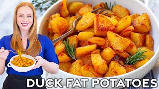 Easy Roasted Duck Fat Potatoes  The BEST Potato Recipe [upl. by Innis]