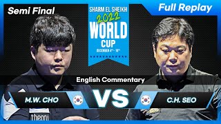 Semi Final  Myung Woo CHO vs Chang Hoon SEO Sharm El Shikh World Cup 2022 [upl. by Tita]