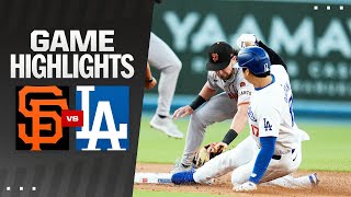 Giants vs Dodgers Game Highlights 72224  MLB Highlights [upl. by Naujad]