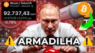 URGENTE BITCOIN  ARMADILHA CONFIRMADA UCRANIA ATACA A RUSSIA  DOG GO TO THE MOON EXPLODIU [upl. by Esnahc666]