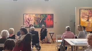 Joan Duff Bohrer Artist Talk at the Dunedin Fine Art Center  Abstract Art Exhibition  Woman Artist [upl. by Kooima]