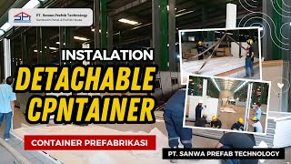 FLAT PACK CONTAINER PREFABRIKASI  PRAKTIS DAN MUDAH UNTUK DI BONGKAR PASANG [upl. by Anstus]