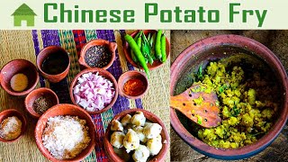 chinese potato fry  village hut food [upl. by Teahan955]