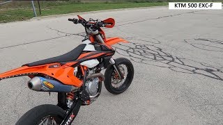 2019 KTM 500 EXC FMF Exhaust Sound amp Walkaround [upl. by Annawoj760]