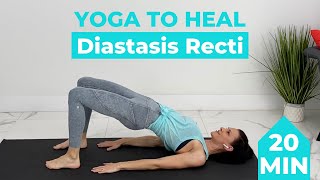 Diastasis Recti Yoga with Postpartum Diastasis Recti Exercises  20 Minute Postnatal Yoga [upl. by Aidil]