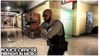 US Patrol Officer Confronts Enemies at Metro Station  GROUND BRANCH V1033 GAMEPLAY [upl. by Richia]