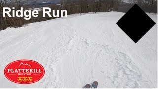 Skiing Ridge Run at Plattekill Mountain Mar 4th 2024 [upl. by Arras]