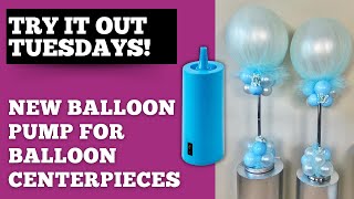 Trying My New Balloon Pump With These DIY Balloon Centerpieces [upl. by Doykos]