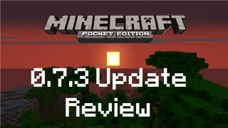 Minecraft Pocket Edition 073 Alpha Update Review and All Features [upl. by Elleivap]