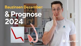 Bauzinsen Dezember 2023 Aktuelle Entwicklungen amp Prognose für 2024 [upl. by Anitsej]